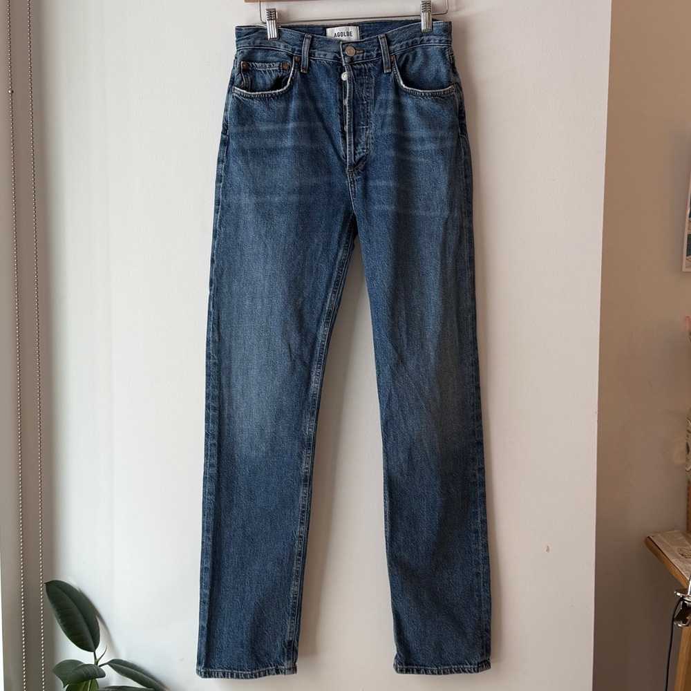 AGOLDE 90s Pinch Waist High Rise Straight Jeans in Control - Picture 3 of 6